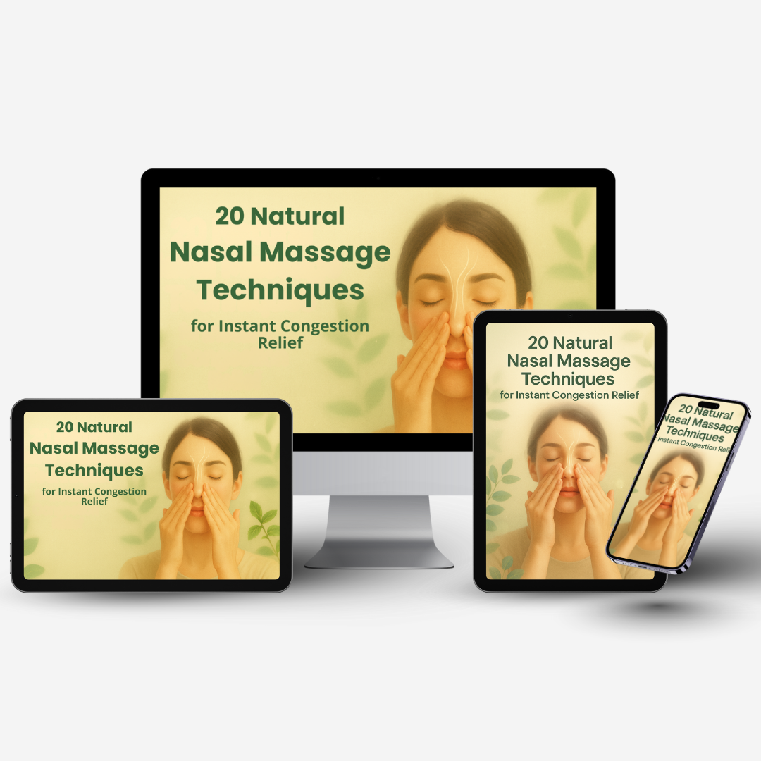eBook - 20 Natural Nasal Massage Techniques for Instant Congestion Relief