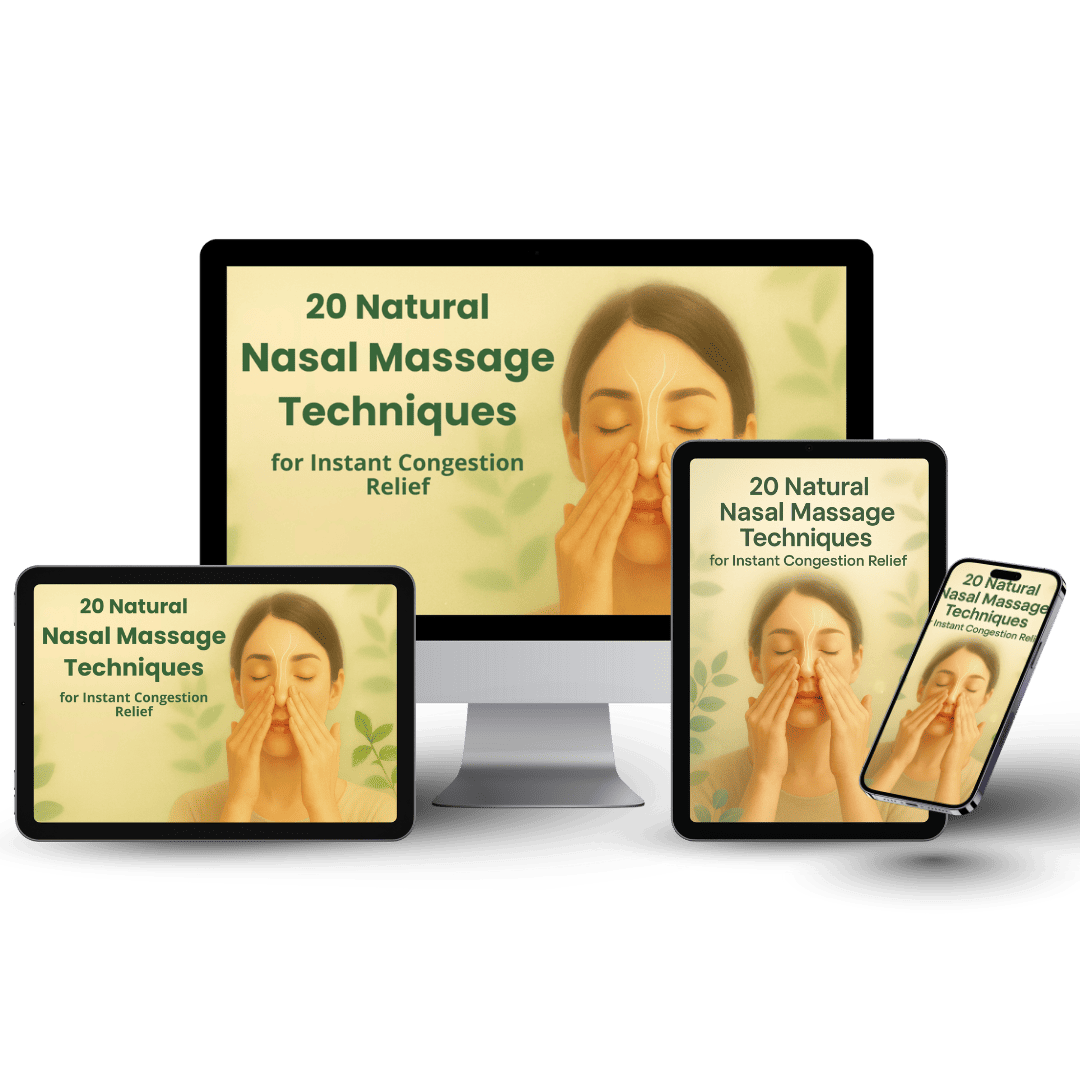 eBook - 20 Natural Nasal Massage Techniques for Instant Congestion Relief
