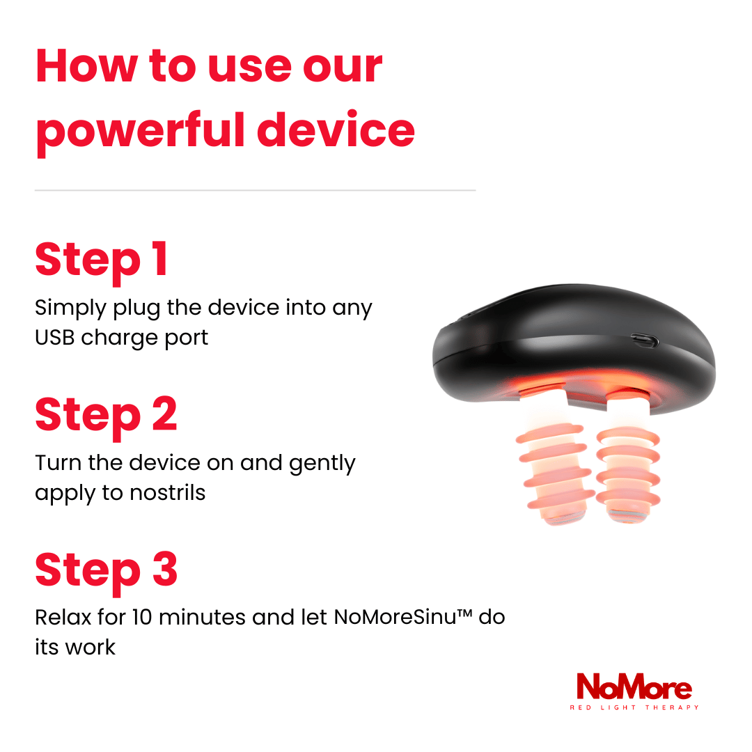 NoMore® Sinusitis | Advanced Red Light Therapy Device